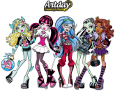 Adesivo Monster High 10